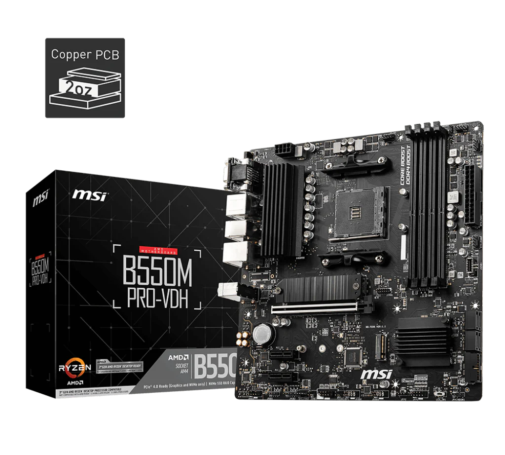 MSI B550M PRO-VDH – Solidna Baza dla Twojego Zestawu - Image 2