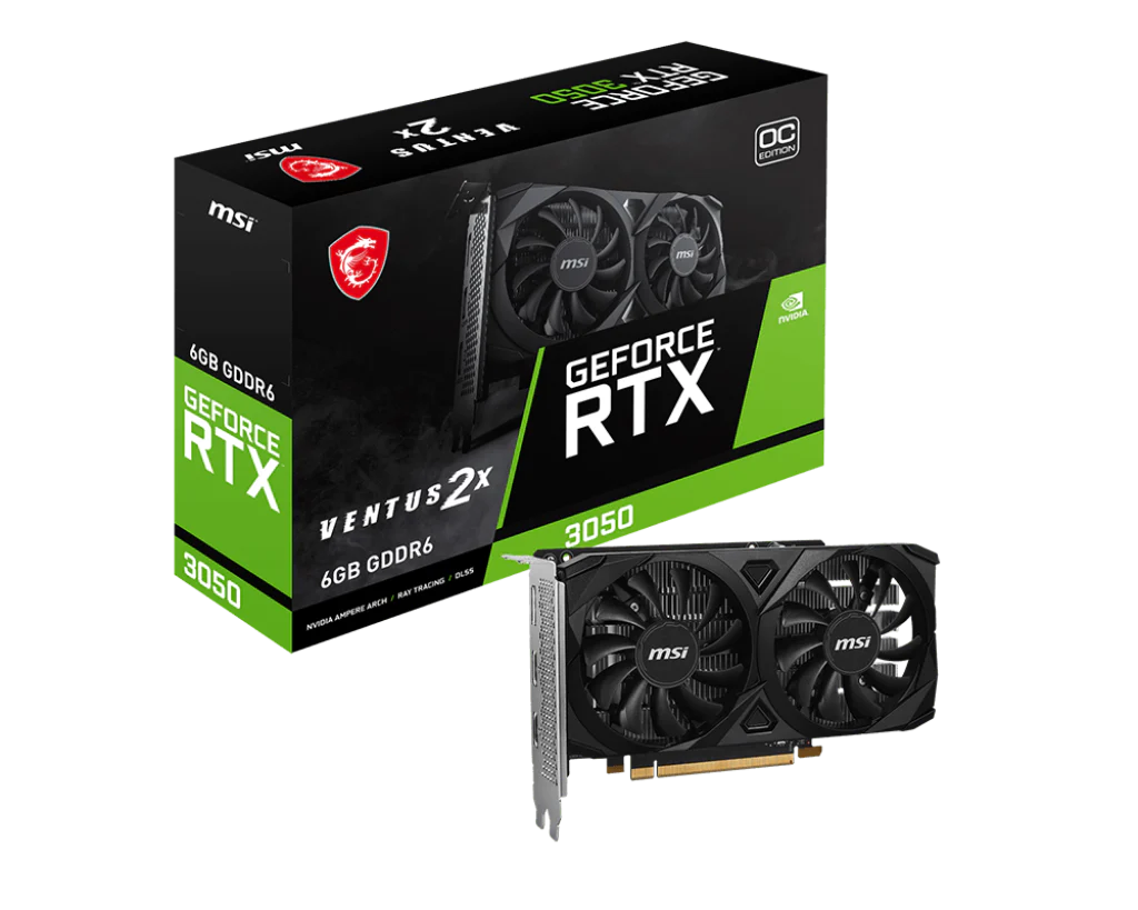 GeForce RTX 3050 VENTUS 2X E 6G OC | Karty graficzne