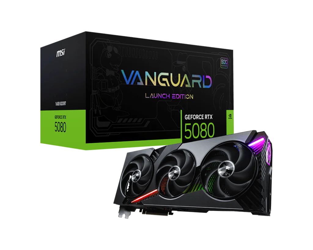GeForce RTX 5080 16G VANGUARD SOC LAUNCH EDITION | Karty graficzne