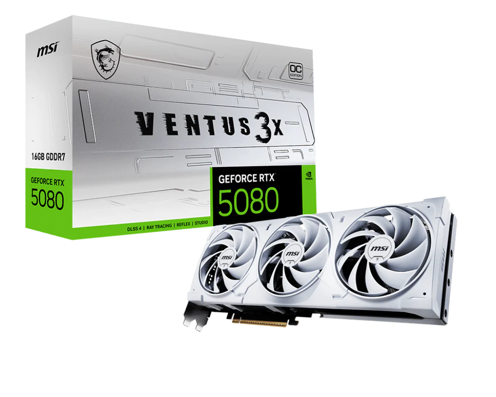 GeForce RTX 5080 16G VENTUS 3X OC WHITE | Karty graficzne