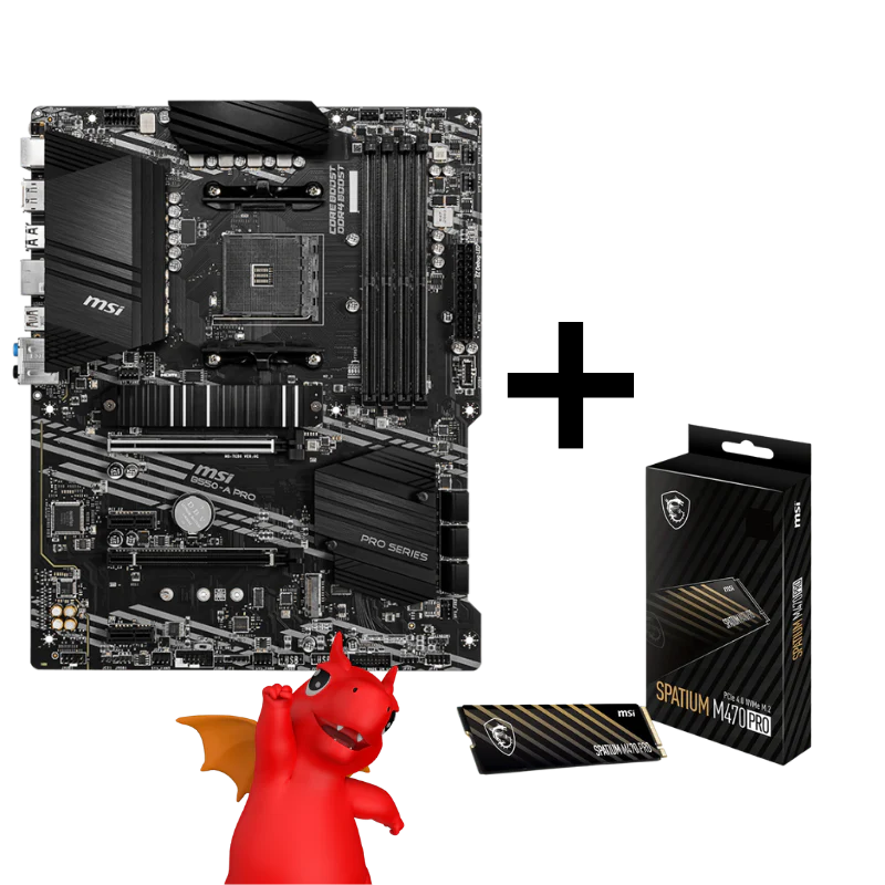 Zestaw B550-A PRO + Dysk SPATIUM M470 PRO PCIe 4.0 NVMe M.2 2TB