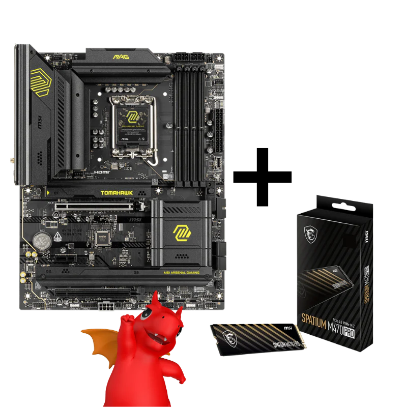 Zestaw MAG B860 TOMAHAWK WIFI + Dysk SPATIUM M470 PRO PCIe 4.0 NVMe M.2 2TB